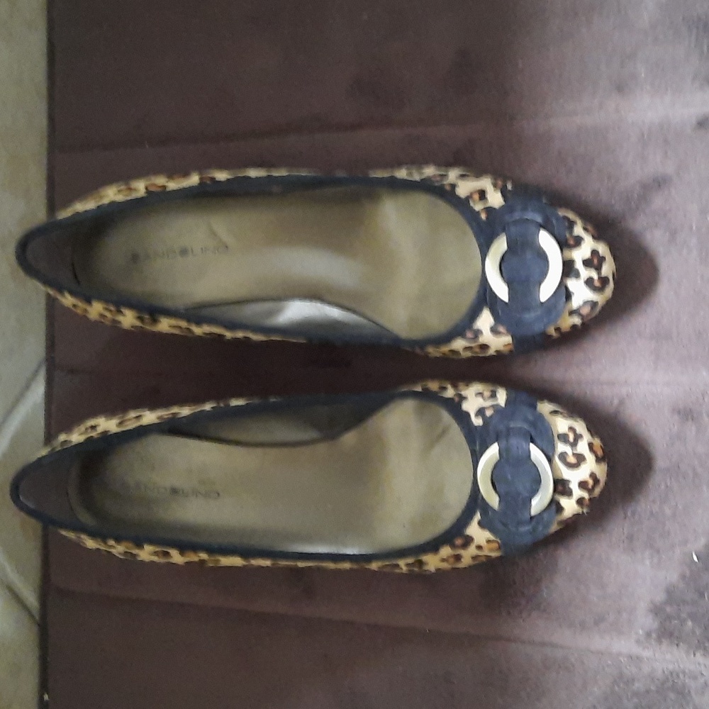 Cheetah print wedges